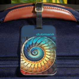 Dubman Does Design: Glowing Fibonacci Spectrum ラゲッジタグ