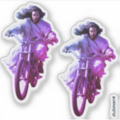 Dubman Does Design: Jesus on Wheels, Heaven sent シール (正面)