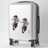 Dubman Does Design: Jesus on Wheels, Heaven sent シール (スーツケース)