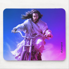 Dubman Does Design: Jesus on Wheels, Heaven sent マウスパッド