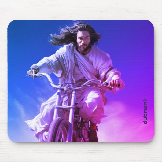 Dubman Does Design: Jesus on Wheels, Heaven sent マウスパッド (正面)