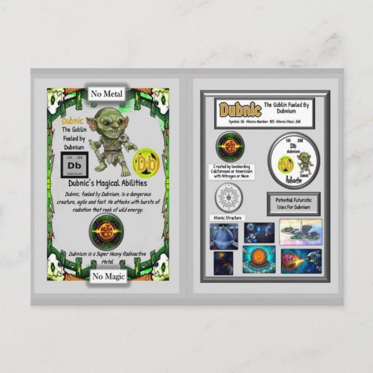 Dubnic Presents Dubnium Trading Card ポストカード (正面)
