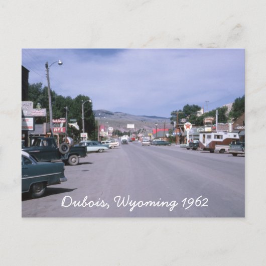 Dubois Wyoming 1962年葉書 ポストカード (正面)