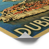 Dubrovnikポスターヴィンテージ旅行ポスタークロアチア ポスター (角)