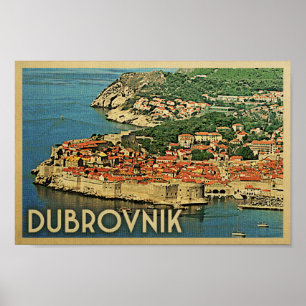 Dubrovnikポスターヴィンテージ旅行ポスタークロアチア ポスター