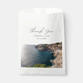 Dubrovnik結婚式の引き出物Croatian Thank You Photo フェイバーバッグ