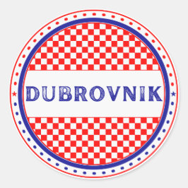 Dubrovnik City Pride Emblem – Croatian Identity ラウンドシール