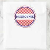 Dubrovnik City Pride Emblem – Croatian Identity ラウンドシール (バッグ)