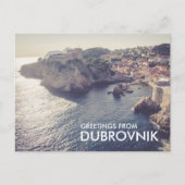 Dubrovnik Croatiaポストカードからの挨拶 ポストカード (正面)