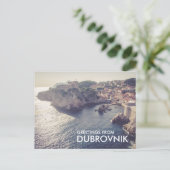 Dubrovnik Croatiaポストカードからの挨拶 ポストカード (スタンド正面)