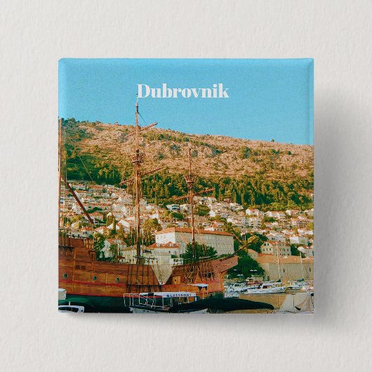 Dubrovnik - Croatia  缶バッジ (正面)