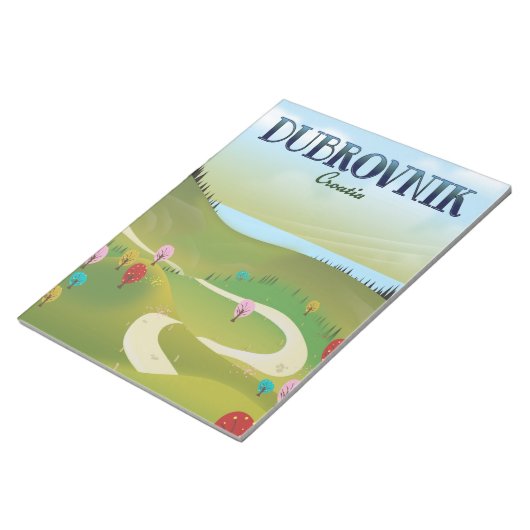 dubrovnik croatia landscape poster. ノートパッド (アングル)