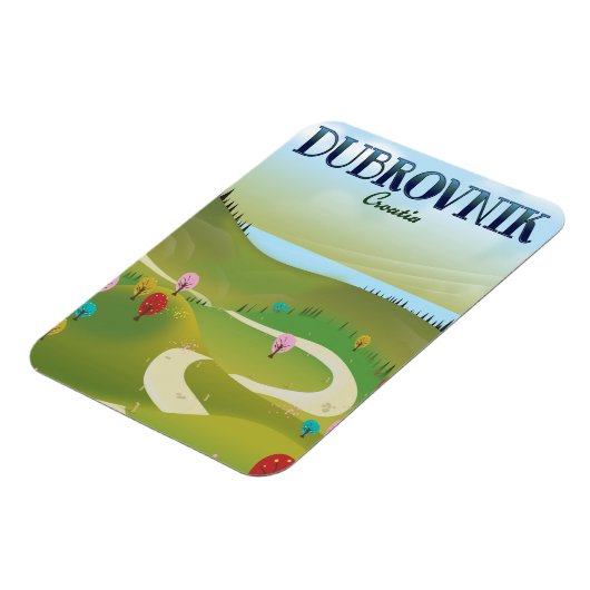 dubrovnik croatia landscape poster. マグネット (左側)