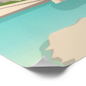 Dubrovnik Croatia travel poster dubrovnik old city ポスター (角)