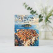 Dubrovnik Old Town Croatia ポストカード (スタンド正面)