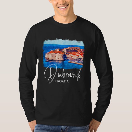 Dubrovnik Souvenir Croatia Dubrovnik Painting Tシャツ (正面)