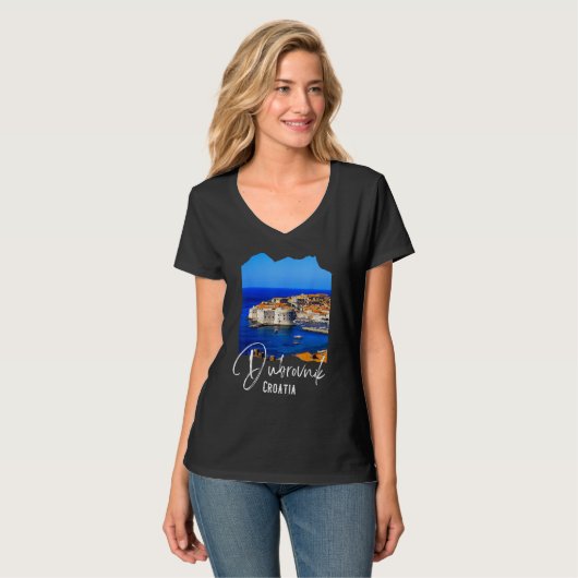 Dubrovnik Souvenir Croatia Dubrovnik Tシャツ (正面フル)