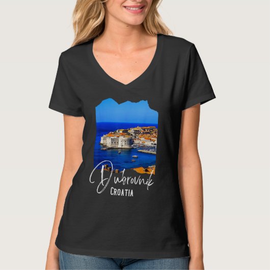 Dubrovnik Souvenir Croatia Dubrovnik Tシャツ (正面)