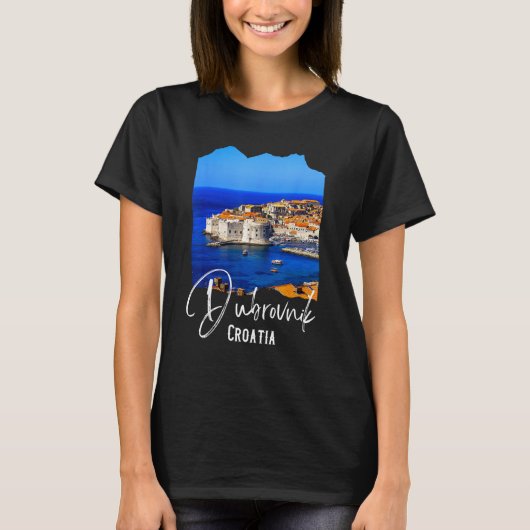Dubrovnik Souvenir Croatia Dubrovnik Tシャツ (正面)