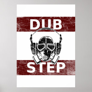 Dubstepのガスマスク及びヘッドホーン ポスター