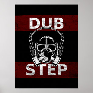 Dubstepのガスマスク及びヘッドホーン ポスター
