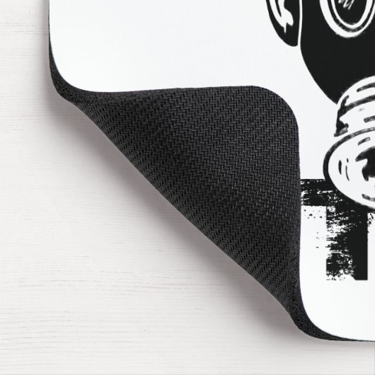 Dubstepのガスマスク マウスパッド (コーナー)