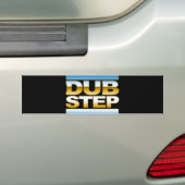 DUBSTEPのクロムロゴ バンパーステッカー (車上)
