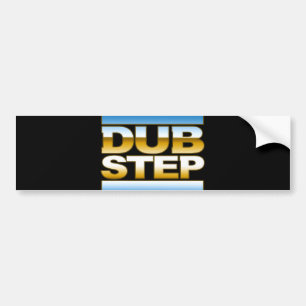 DUBSTEPのクロムロゴ バンパーステッカー