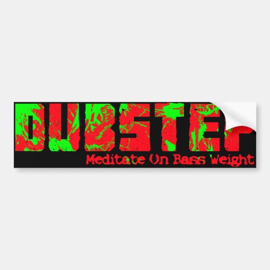 Dubstepのバンパーステッカー バンパーステッカー (正面)