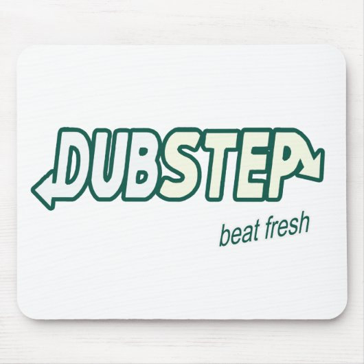 DUBSTEPのビートの新しいDubstep音楽mousepad マウスパッド (正面)