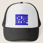 DUBSTEPのロゴの青 キャップ (正面)