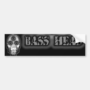 Dubstepの低音のヘッド芸術家 バンパーステッカー