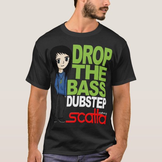 Dubstepの低音のTシャツを落として下さい Tシャツ (正面)