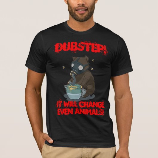 Dubstepの動物のTシャツ Tシャツ (正面)