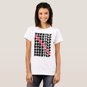 Dubstepの壁の女の子の人のDubstep音楽 Tシャツ (正面フル)