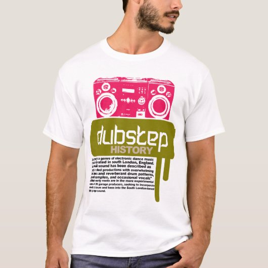 Dubstepの歴史のTシャツ(新しい) Tシャツ (正面)