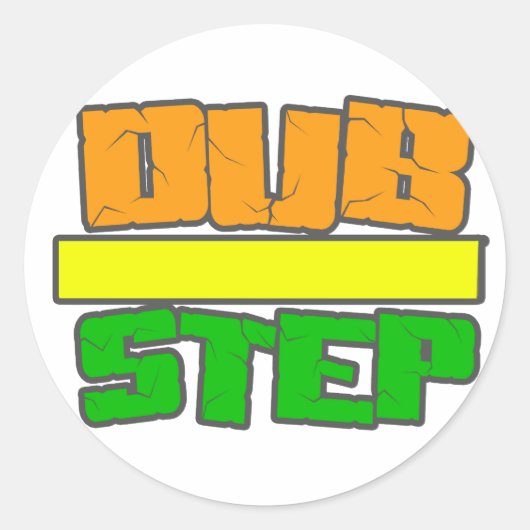 DUBSTEPスタイル ラウンドシール (正面)