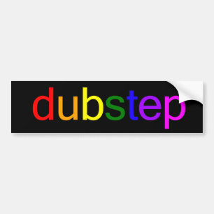 Dubstepスペクトルの黒のバンパーステッカー バンパーステッカー