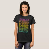 DubstepテクノミュージックDJサウンドエンジニアレイバー Tシャツ (正面フル)
