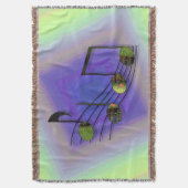 Dubstepノートブランケット スローブランケット (正面縦)