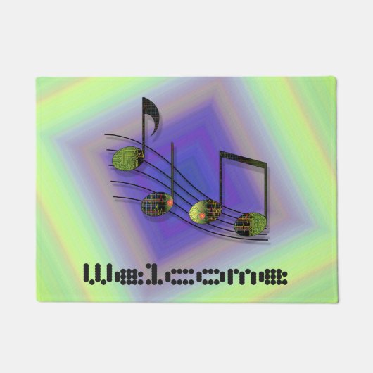 Dubstepノート形式 ドアマット (正面)