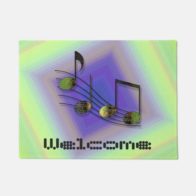 Dubstepノート形式 ドアマット (正面)