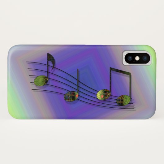 DubstepノートiPhoneケース・メイト・ケース Case-Mate iPhoneケース (裏面(横))