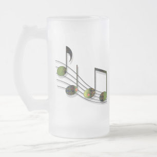 DubstepノートMug フロストグラスビールジョッキ