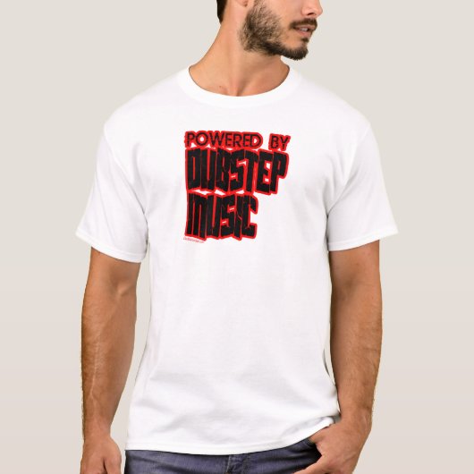 DUBSTEP音楽によって動力を与えられる Tシャツ (正面)