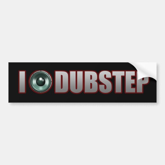 DUBSTEP音楽 バンパーステッカー (正面)