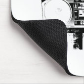 Dubstep黒いBoombox マウスパッド (コーナー)