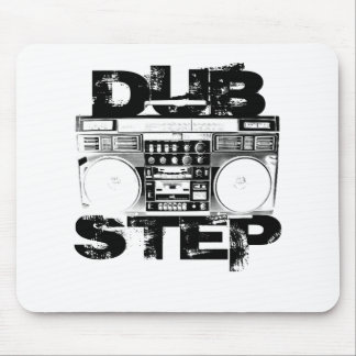 Dubstep黒いBoombox マウスパッド