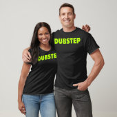 Dubstep (ライム)の黒 tシャツ (ユニセックス)
