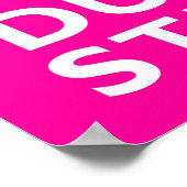 DUBSTEP 保 Calm – 任意の色! ポスター (角)